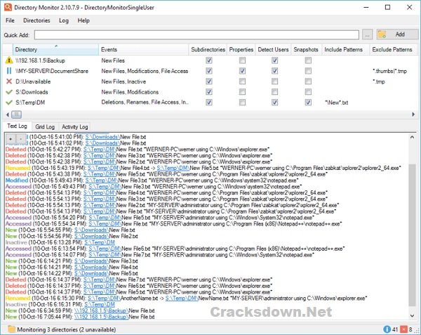 Directory Monitor Pro Crack v2.13.5.6 + Key [ Portable ]